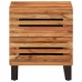 Mesita de noche de madera maciza de acacia 40x34x46 cm