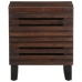 Mesita de noche de madera maciza de mango 40x34x46 cm