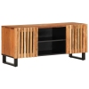 Mueble de TV madera maciza de acacia 105x34x46 cm