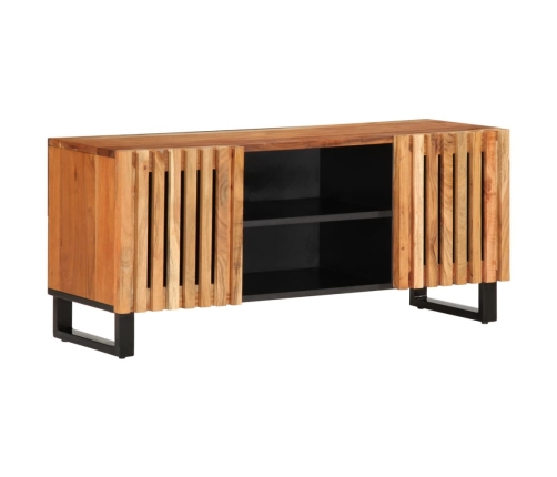 Mueble de TV madera maciza de acacia 105x34x46 cm