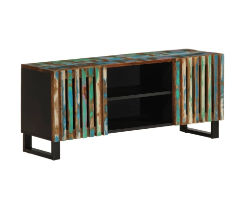 Mueble de TV madera maciza de acacia 105x34x46 cm