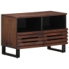 Mueble de TV madera maciza mango marrón 70x34x46 cm