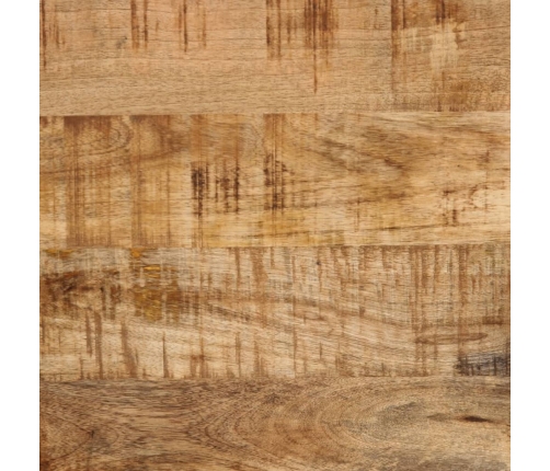 Aparador de madera maciza de mango rugosa 60x34x75 cm