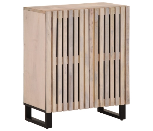 Aparador de madera maciza de mango 60x34x75 cm