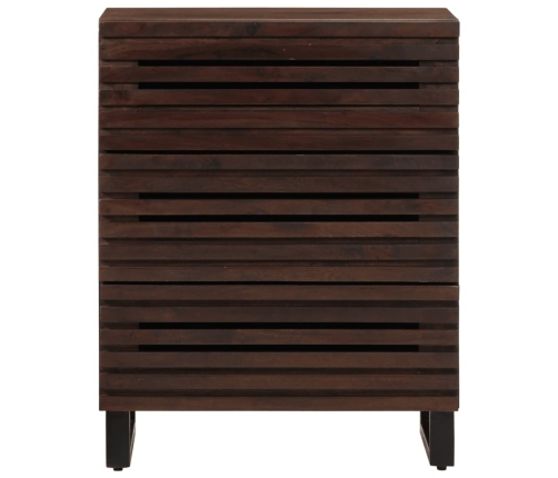 Aparador de madera maciza de mango 60x34x75 cm