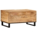 Mesa de centro de madera maciza de mango rugosa 80x51x40 cm