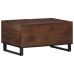 Mesa de centro madera maciza mango marrón 80x51x40 cm