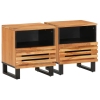 Mesitas de noche 2 uds madera maciza de acacia 40x34x46 cm