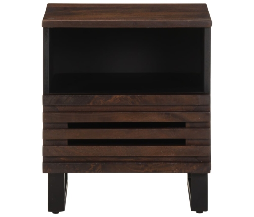 Mesita de noche de madera maciza de mango 40x34x46 cm