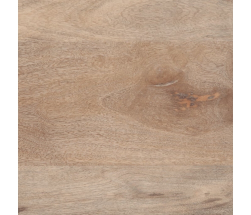 Mesita de noche de madera maciza de mango rugosa 50x34x62 cm