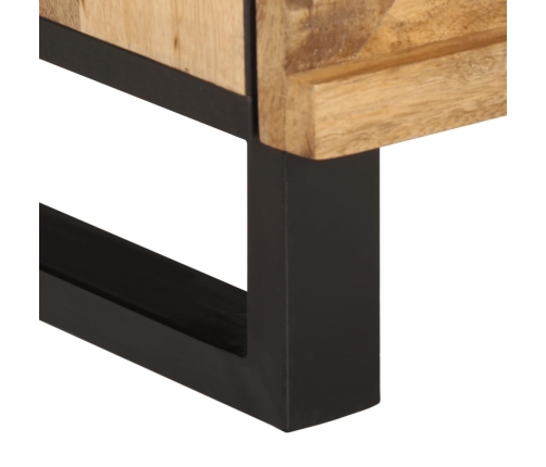 Mesita de noche madera maciza de acacia 50x34x62 cm