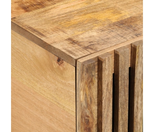 Mesa de centro de madera maciza de mango rugosa 100x55x40 cm