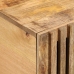 Mesa de centro de madera maciza de mango rugosa 100x55x40 cm