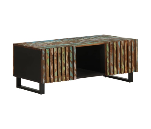 Mesa de centro de madera maciza de acacia 100x55x40 cm