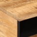 Mesa de centro de madera maciza de mango rugosa 80x55x40 cm