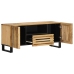 Mueble de TV madera maciza de mango rugosa 100x34x46 cm