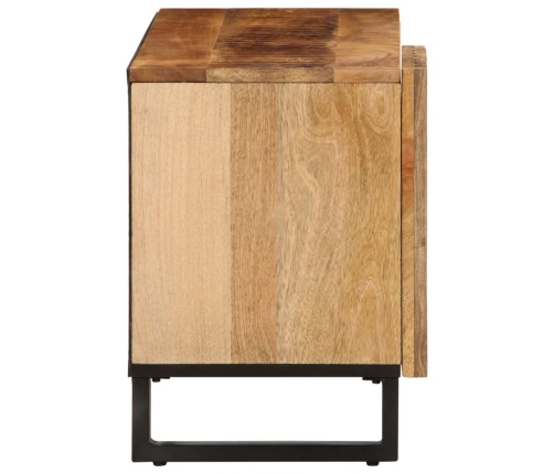 Mueble de TV madera maciza de mango rugosa 80x34x46 cm