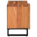 Mueble de TV madera maciza de acacia 80x34x46 cm