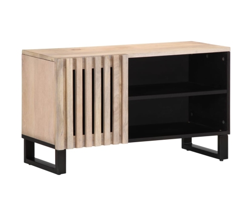 Mueble de TV madera maciza de mango 80x34x46 cm