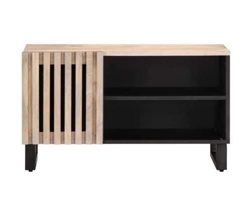 Mueble de TV madera maciza de mango 80x34x46 cm