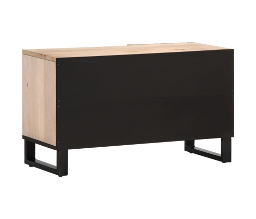 Mueble de TV madera maciza de mango 80x34x46 cm