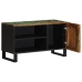 Mueble de TV madera maciza de acacia 80x34x46 cm