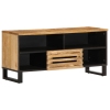 Mueble de TV madera maciza de mango rugosa 100x34x46 cm