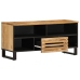 Mueble de TV madera maciza de mango rugosa 100x34x46 cm