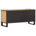 Mueble de TV madera maciza de mango rugosa 100x34x46 cm