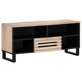 Mueble de TV madera maciza de mango 100x34x46 cm