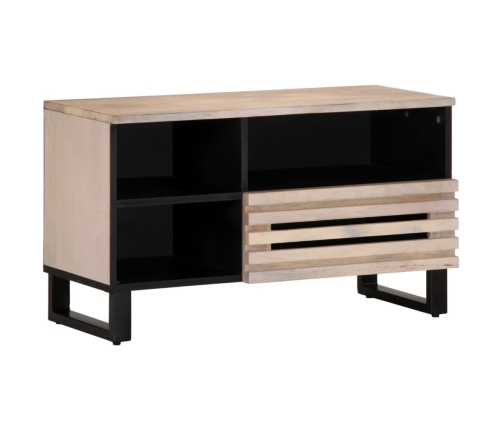 Mueble de TV madera maciza de mango 80x34x46 cm