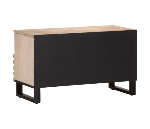 Mueble de TV madera maciza de mango 80x34x46 cm