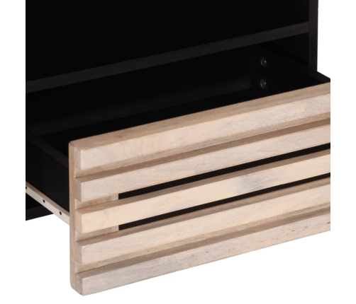 Mueble de TV madera maciza de mango 80x34x46 cm