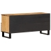 Mueble de TV madera maciza de mango rugosa 100x34x46 cm