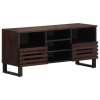 Mueble de TV madera maciza mango marrón 100x34x46 cm