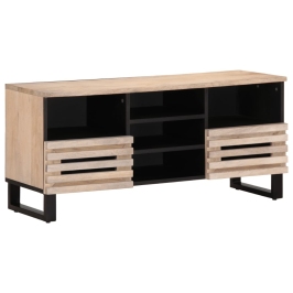 Mueble de TV madera maciza de mango 100x34x46 cm