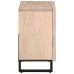 Armario de lavabo para baño madera maciza de mango 62x34x58 cm