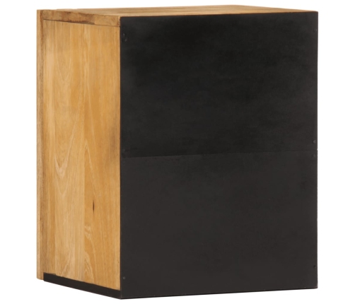 Armario de lavabo para baño madera maciza de mango 38x34x48 cm