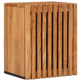 Armario de baño de pared madera maciza de acacia 38x34x48 cm