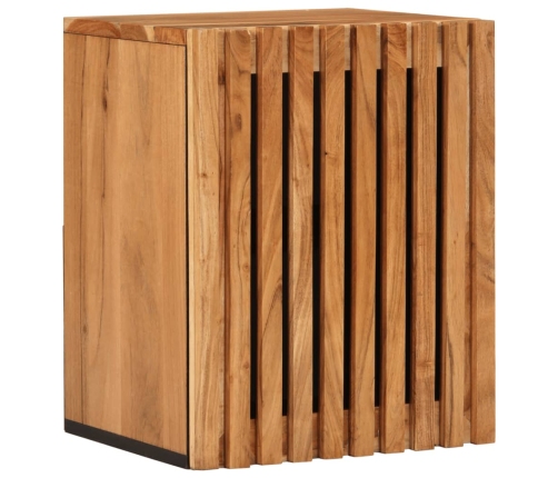 Armario de baño de pared madera maciza de acacia 38x34x48 cm