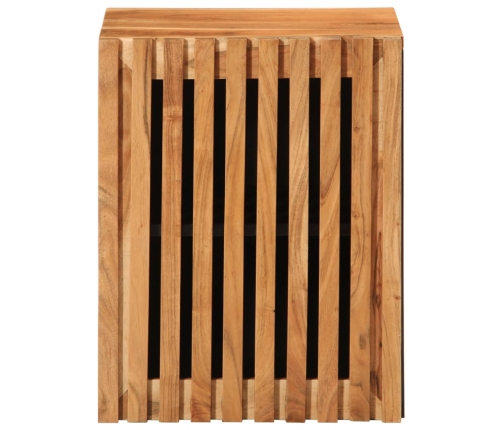 Armario de baño de pared madera maciza de acacia 38x34x48 cm