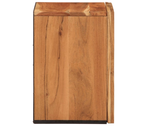 Armario de baño de pared madera maciza de acacia 38x34x48 cm