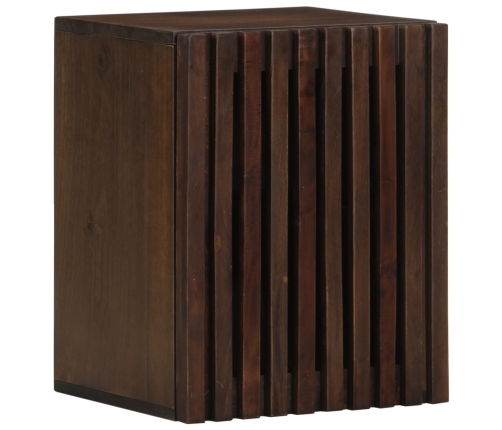 Armario de baño de pared madera maciza de mango 38x34x48 cm