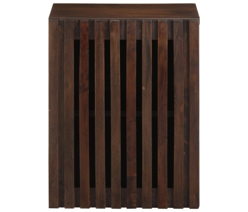 Armario de baño de pared madera maciza de mango 38x34x48 cm