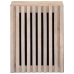 Armario de baño de pared madera maciza de mango 38x34x48 cm