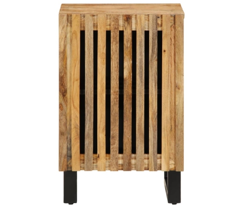 Armario de baño madera maciza de mango 38x34x58 cm