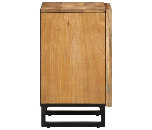 Armario de baño madera maciza de mango 38x34x58 cm