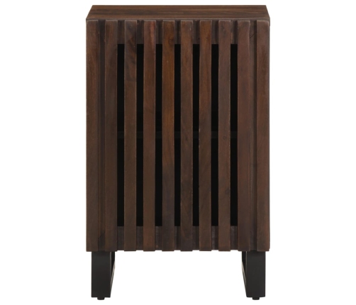 Mueble de baño madera maciza mango marrón 38x34x58 cm