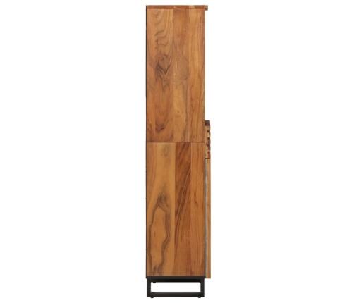 Aparador de madera maciza acacia 38x34x160 cm