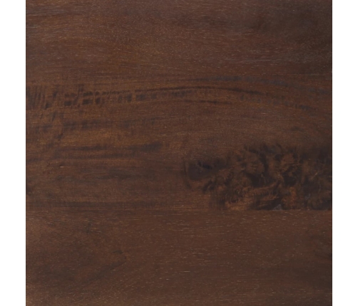 Aparador de madera maciza de mango marrón 38x34x160 cm